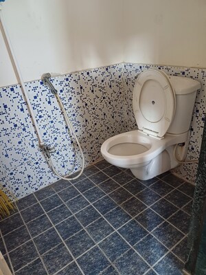 Bathroom in 1 BHK Apartment at Megh Malhar Co-op Housing Society, Ghansoli – for Rent