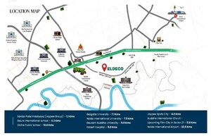 3 BHK Apartment – Map Location View at YEIDA Yamunotri Houses, Sector 22d Yamuna Expressway - for Sale