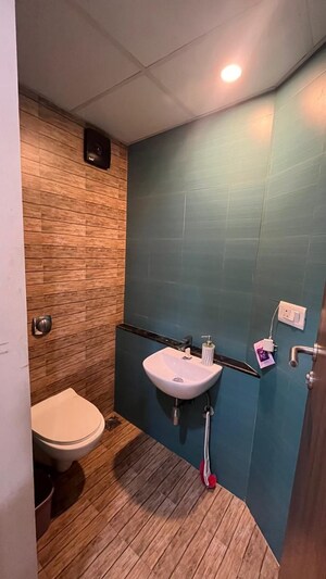 Bathroom in 1 BHK Apartment at Lodha Crown Quality Homes, Majiwada – for Rent