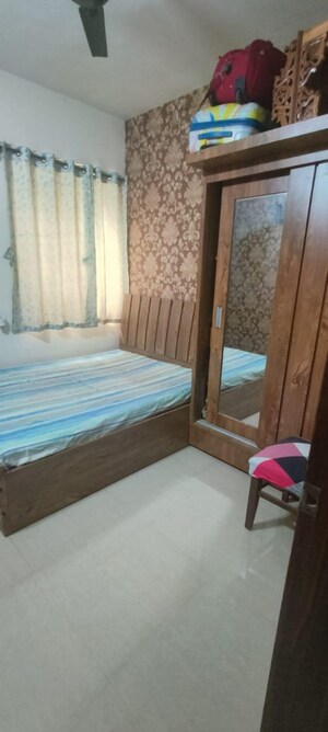 Bedroom in 2 BHK Apartment at LS Mehetre Laxmi Horizon, Punawale – for Rent