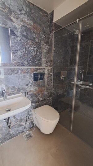 Bathroom in 2.5 BHK Apartment at Adani Ten BKC, Bandra East – for Rent