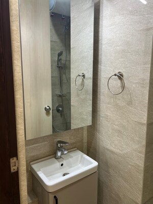 Bathroom in 2.5 BHK Apartment at Adani Ten BKC, Bandra East – for Rent