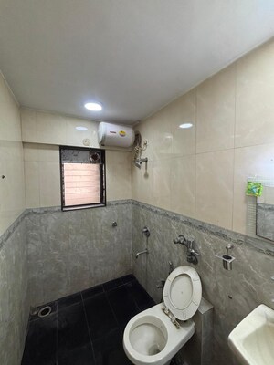 Bathroom in 3 BHK Apartment at Dheeraj Devika, Bandra West – for Rent