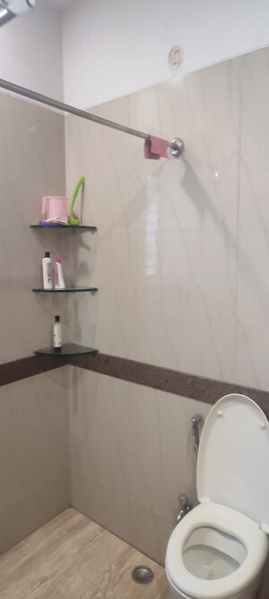 Bathroom in 2 BHK Apartment at K Raheja Heights, Malad East – for Rent
