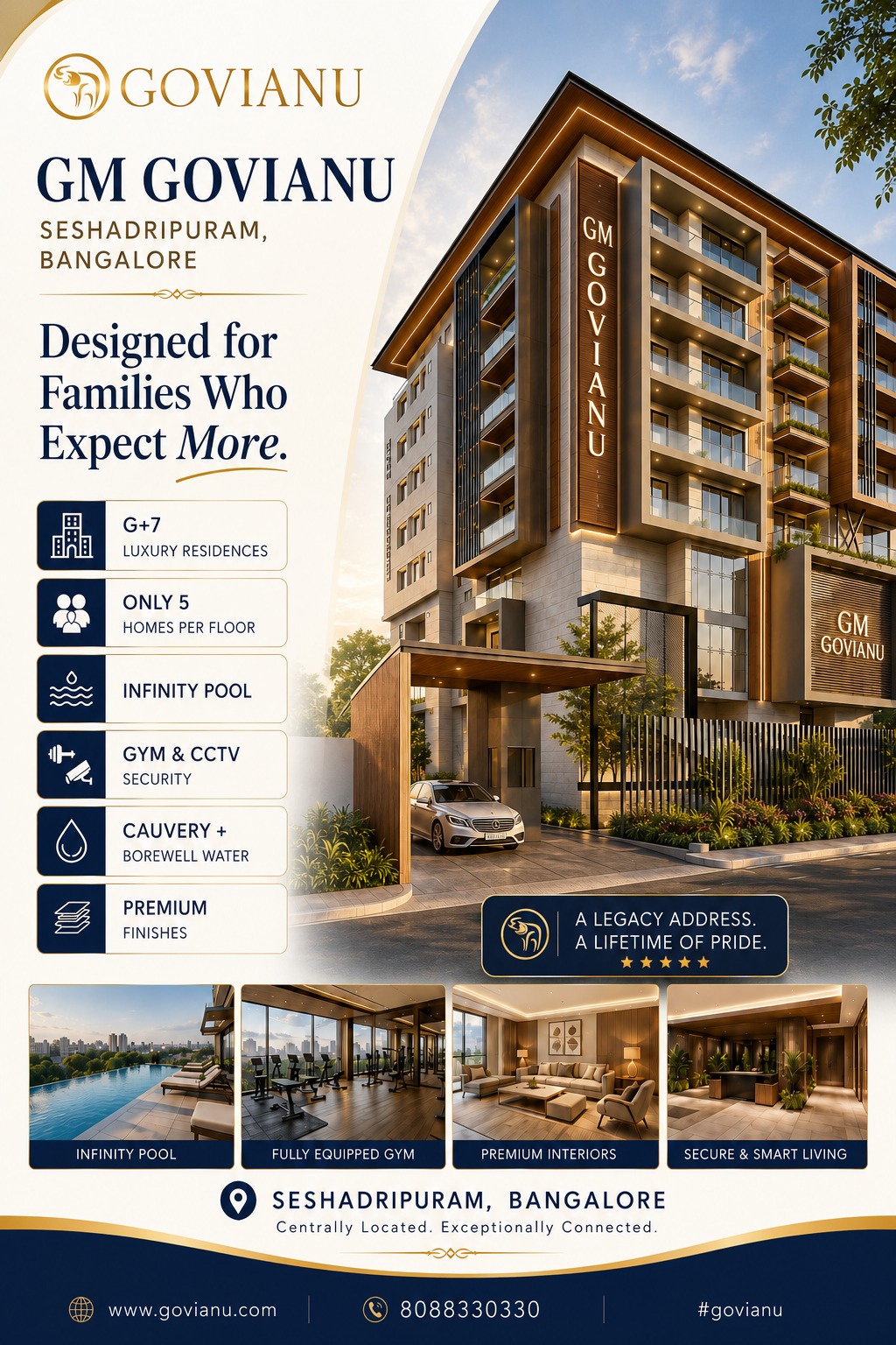 3 BHK + Servant Room,Study Room,Extra Room,Basement,Store Room Apartment For Sale in Govianu Jodidhar Atlantis 