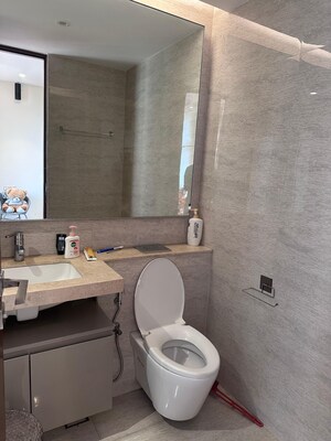 Bathroom in 3 BHK Apartment at One Hiranandani Park Barrington, Ghodbunder Road – for Rent