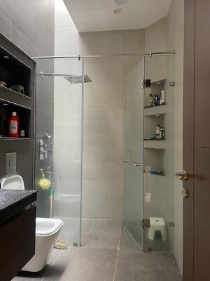 Bathroom in 3 BHK Apartment at Omaxe NRI City Apartments, Omega Ii Greater Noida – for Rent