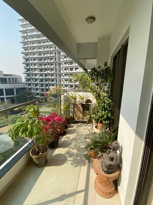 Balcony in 3.5 BHK Apartment at Tata Raheja Raisina Residency, Sector 59 – for Rent