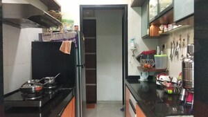 Kitchen in 2 BHK Apartment at Kastur Kunj, Pimple Saudagar – for Rent