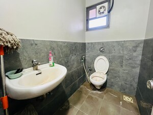 Bathroom in  Office Space at Swati Clover, Thaltej – for Rent