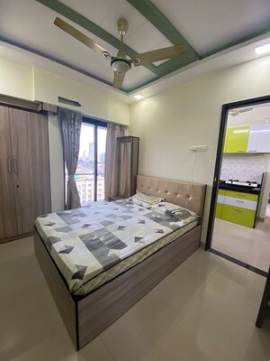 Master Bedroom in 1 BHK Apartment at Damji Shamji Kalpvruksha Tulip, Kasarvadavali – for Rent