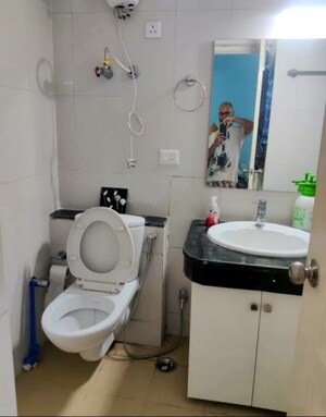 Bathroom in 3 BHK Apartment at Ganga CHS Mulund, Mulund West – for Rent