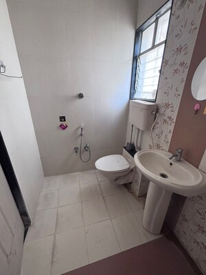 Bathroom in 2 BHK Apartment at GK Rose Icon, Pimple Saudagar – for Rent