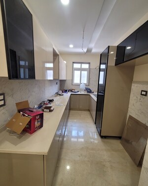 Kitchen in 3 BHK Builder Floor at Green Fields Colony – for Sale