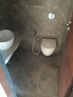 Bathroom in 1 BHK Apartment at Sethia Green View, Goregaon West – for Rent