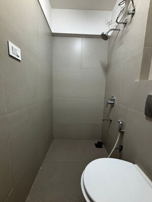 Bathroom in 2 BHK Apartment at Je And Vee Om Trimurti, Malad East – for Rent