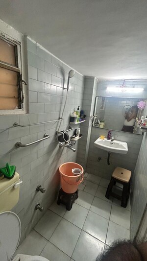 Bathroom in 2 BHK Apartment at GHP Crystal Court, Powai – for Rent