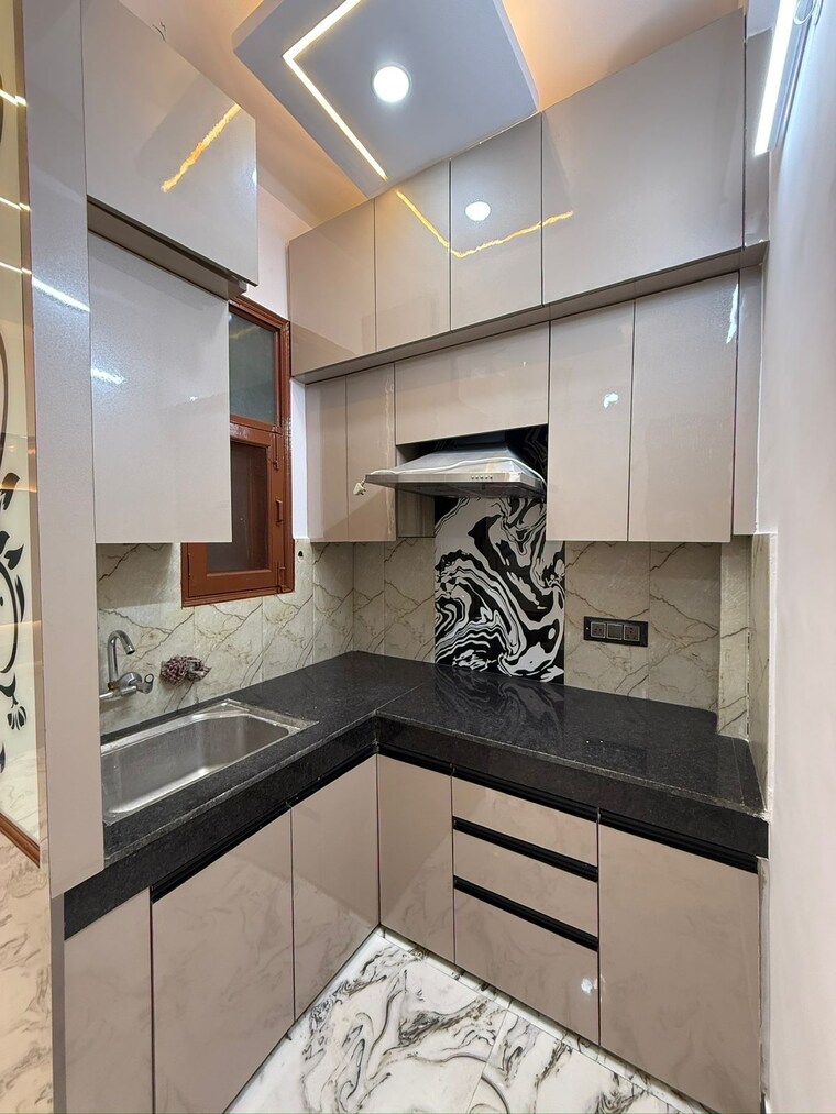 Kitchen, ajs-heights 2 Bedroom 950 Sq.Ft. Builder Floor In Indrapuram Ghaziabad 10415054