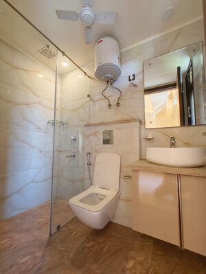 Bathroom in 3 BHK Builder Floor at Greater Kailash I – for Rent