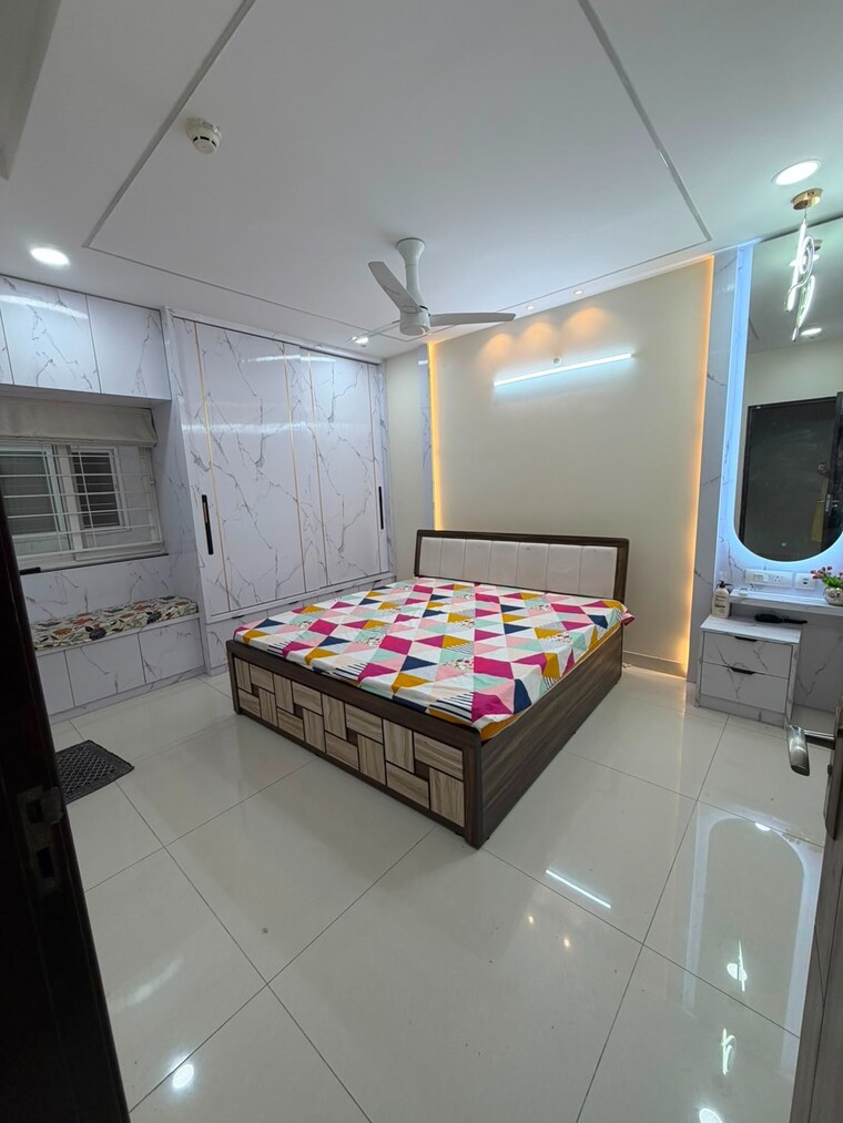 Bedroom, my-home-tridasa 2.5 Bedroom 1545 Sq.Ft. Apartment In Tellapur Hyderabad 10422461
