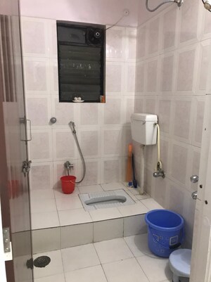 Bathroom in 3 BHK Apartment at Mahatma Society – for Rent