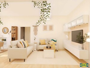 Living Room in 2.5 BHK Apartment at Prestige Kew Gardens, Bellandur – for Rent