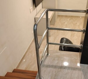 Staircase in 3 BHK Builder Floor at Vasant Vihar – for Rent