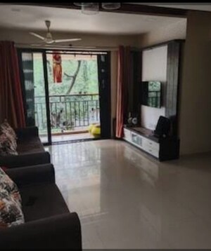Living Room in 2 BHK Apartment at Lodha Sterling Tower H, Kolshet Road – for Rent