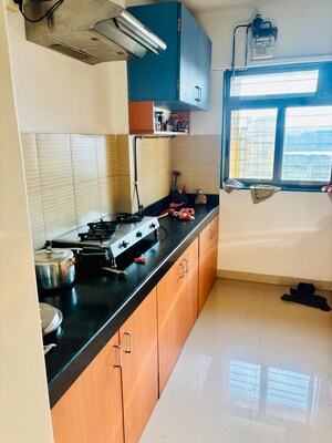 Kitchen in 3 BHK Apartment at Lodha Splendora, Ghodbunder Road – for Rent