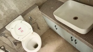 Bathroom in 3 BHK Apartment at Eldeco Live By The Greens, Sector 150 – for Rent