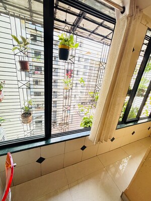 Balcony in 2 BHK Apartment at Yogi Hills, Mulund West – for Rent
