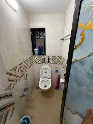 Bathroom in 1 BHK Apartment at Aastha CHS Sion, Sion – for Rent