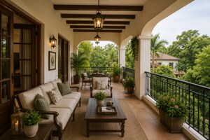 Balcony in 4 BHK Villa at Ayyanthole – for Sale