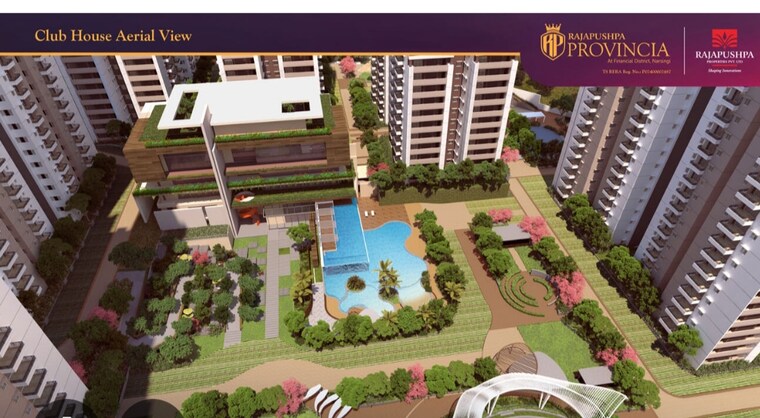 Exterior View, rajapushpa-provincia 3 Bedroom 2020 Sq.Ft. Apartment In Narsingi Hyderabad 10439179