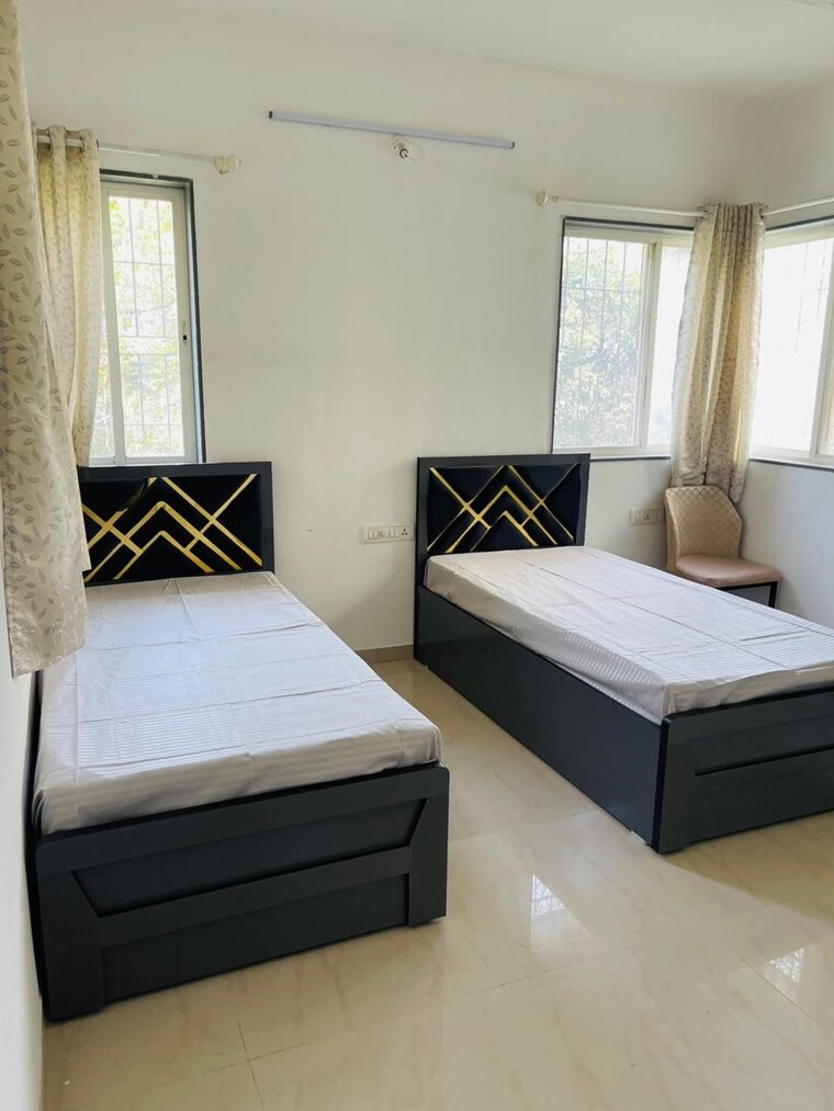 Bedroom, swami-residency 3 Bedroom 1500 Sq.Ft. Apartment In Bavdhan Pune 10442637