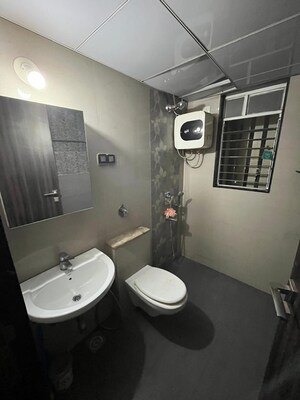 Bathroom in 2 BHK Apartment at Avika Trinity, Kothrud – for Rent