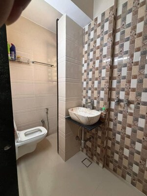 Bathroom in 1 BHK Apartment at Naupada – for Rent