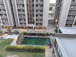 Balcony in 3 BHK Apartment at Goyal Orchid Valley, Shela – for Rent