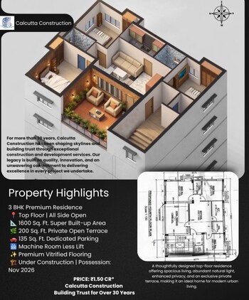 3 BHK Builder Floor for Sale in Kalighat, Kolkata