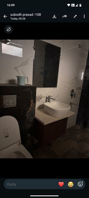 Bathroom in 2.5 BHK Independent House at RWA Apartments Sector 108, Sector 108 – for Rent