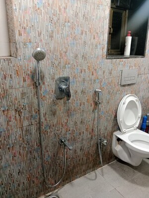 Bathroom in 1 RK Apartment at Sai Ashirwad CHS Andheri East, Andheri East – for Rent