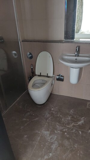 Bathroom in 3 BHK Apartment at DB Orchid Woods, Goregaon East – for Rent