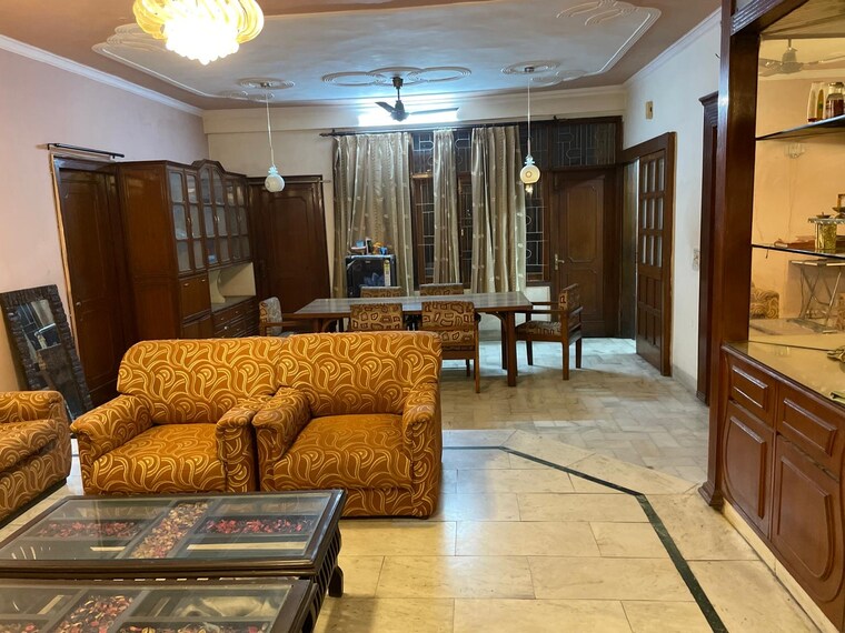 Living Room, greater kailash i 1 Bedroom 1000 Sq.Ft. Builder Floor In Greater Kailash I Delhi 10487672