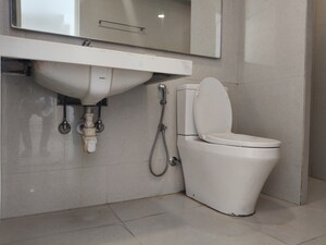 Bathroom in 1 BHK Apartment at Hiranandani Fortuna, Thane West – for Rent