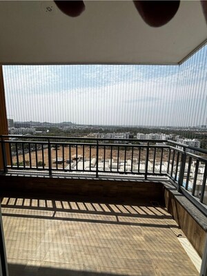 Balcony in 3 BHK Apartment at Hallmark Skyrena, Narsingi – for Rent