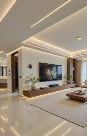 Living Room in 4 BHK Builder Floor at Vasant Vihar – for Rent