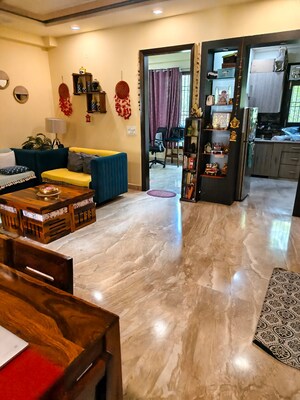 Living Room in 2 BHK Builder Floor at Palam Vihar Residents Association, Palam Vihar – for Rent
