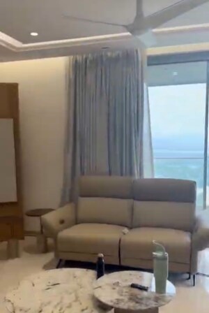 Living Room in 4 BHK Apartment at Hiranandani Lake Encalve Glendale, Ghodbunder Road – for Rent