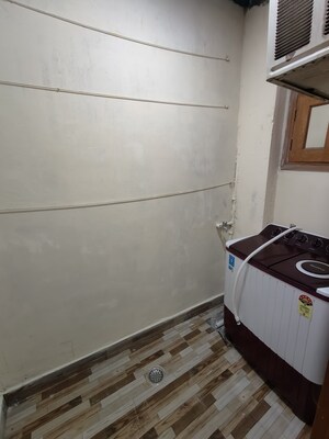 Bathroom in 1 BHK Builder Floor at Freedom Fighters Enclave – for Rent