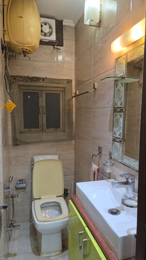 Bathroom in 2 BHK Builder Floor at Lajpat Nagar ii – for Rent